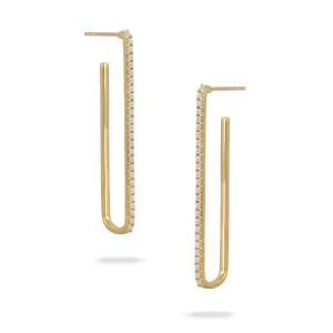 0.48ctw Diamond Hoop Earrings