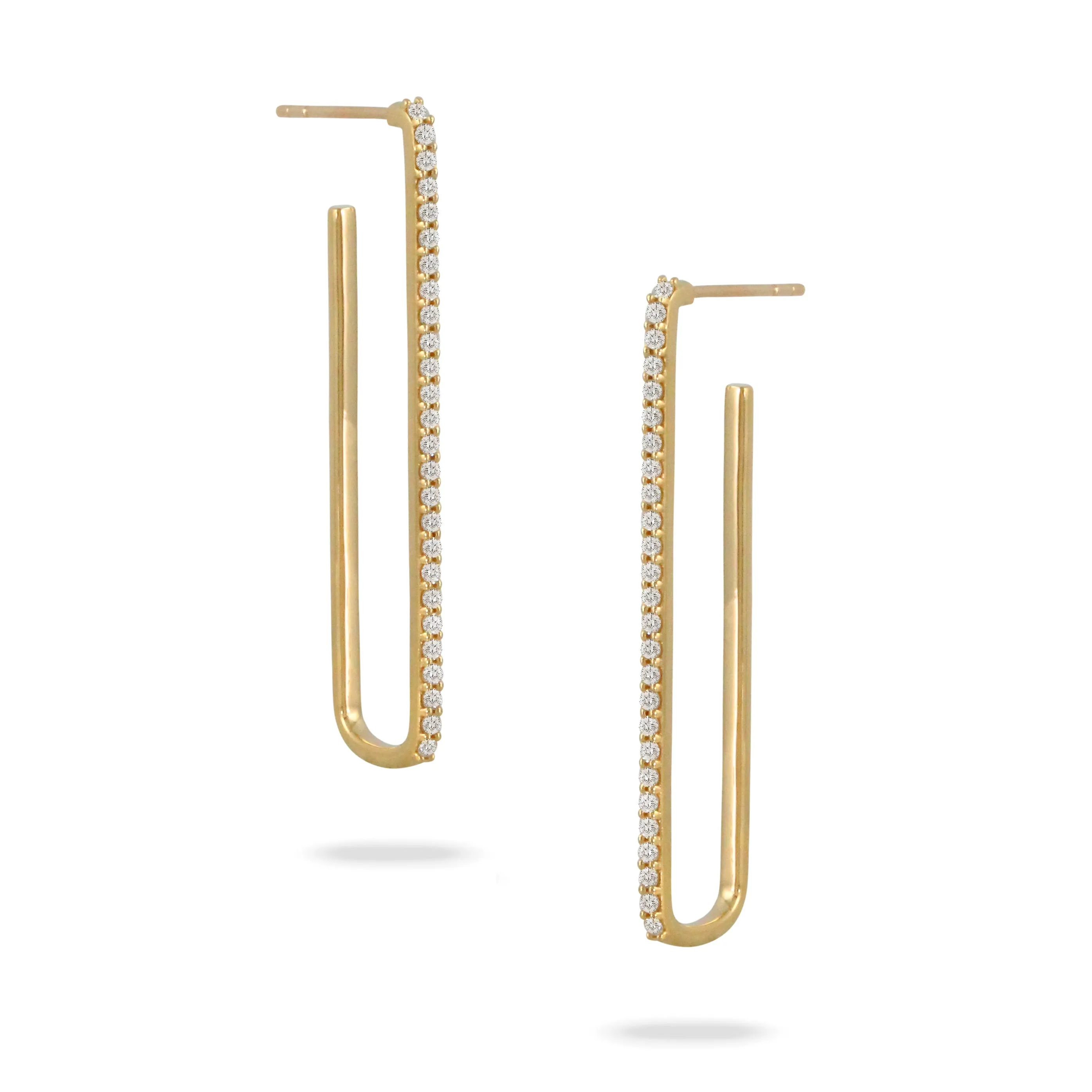 0.48ctw Diamond Hoop Earrings