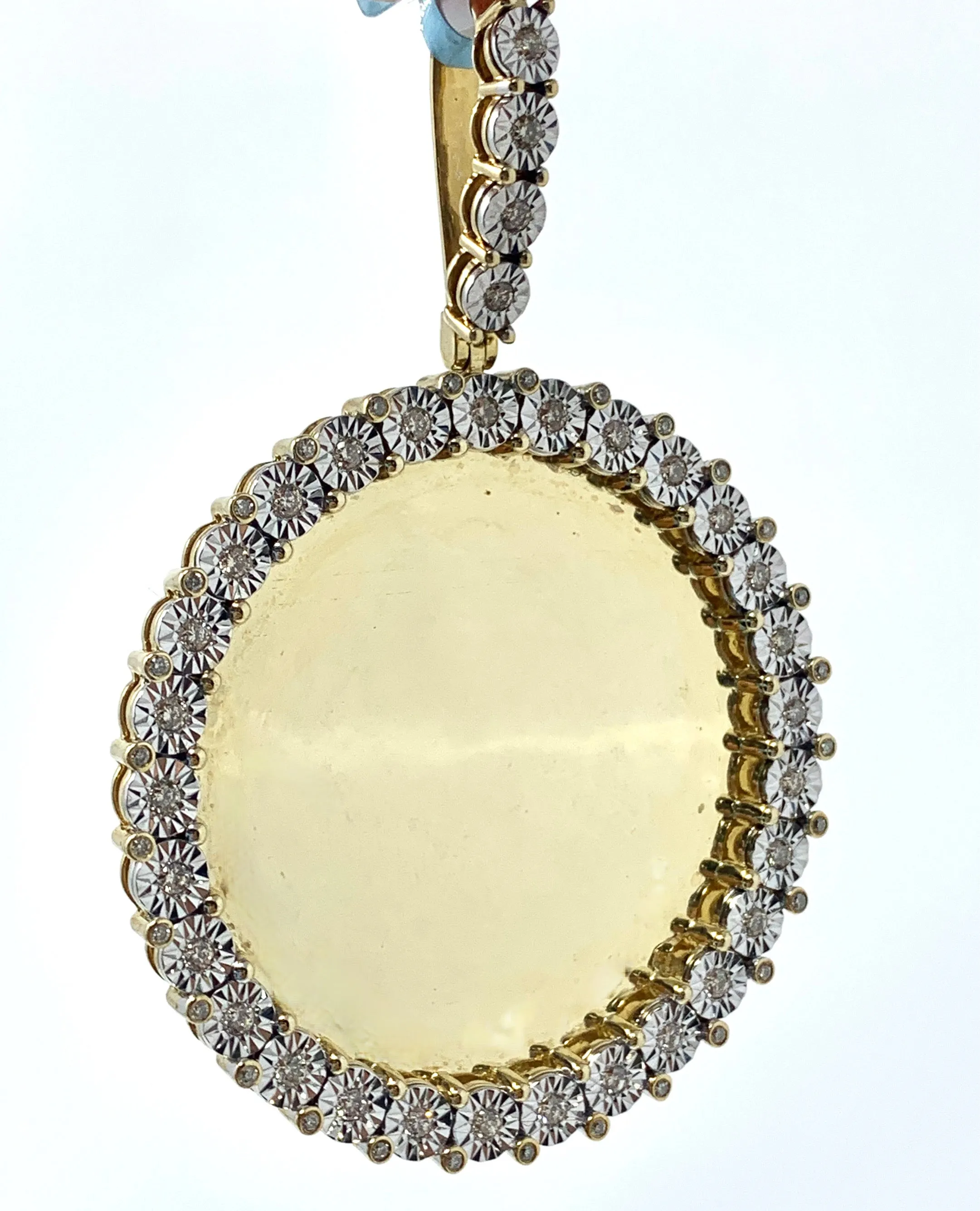 10K 0.86CT Gold Memory Pendant Charm