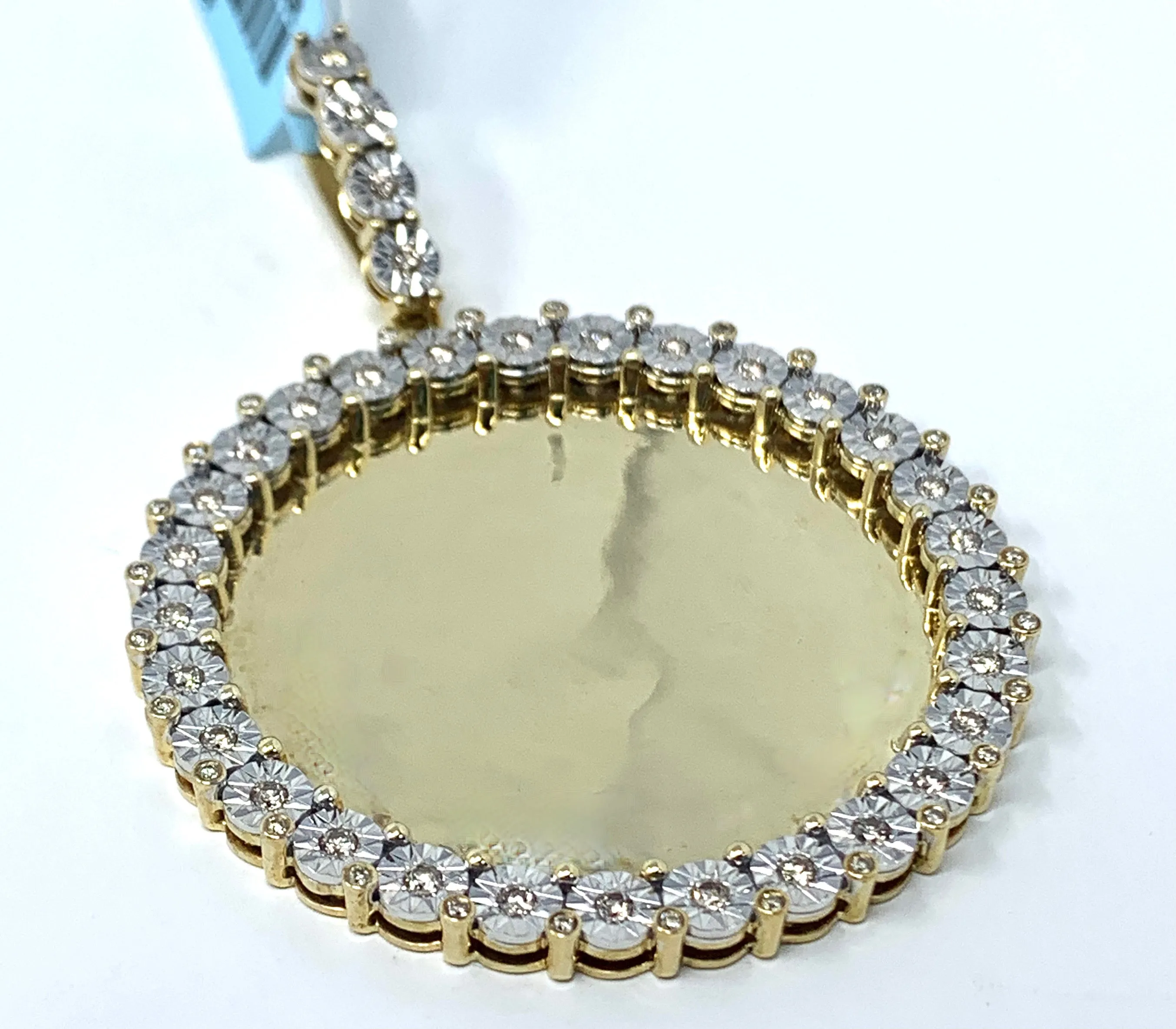 10K 0.86CT Gold Memory Pendant Charm