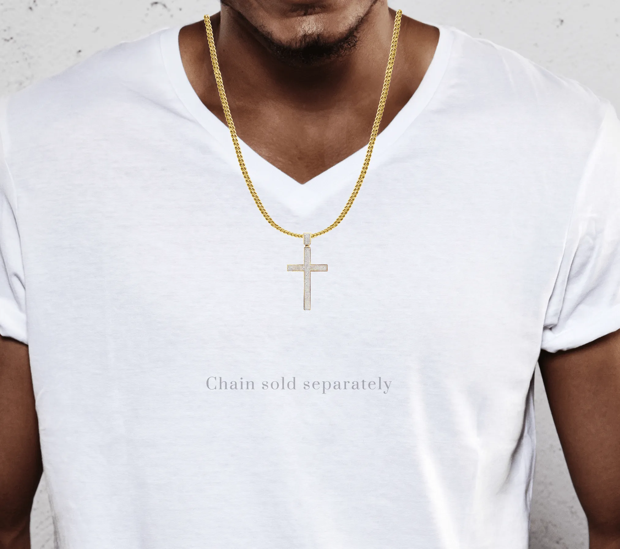 10K Gold Cross Pendant  |  21 Grams