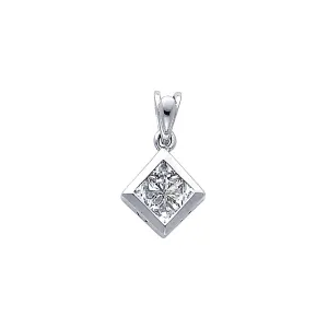 14K CZ Pendant