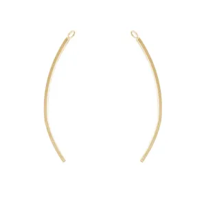 14K Gold Filled 1.5 Inch Curved Finding (1 set)