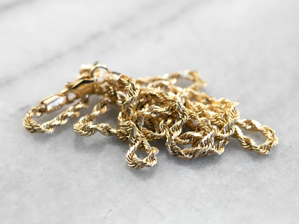 14K Yellow Gold Twist Chain