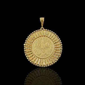 21K Solid Gold Ottoman Pendant