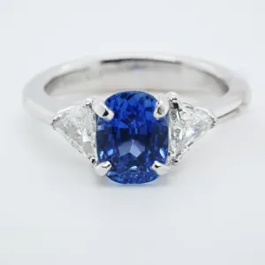 3.07 Carat Sapphire & Diamond Ring