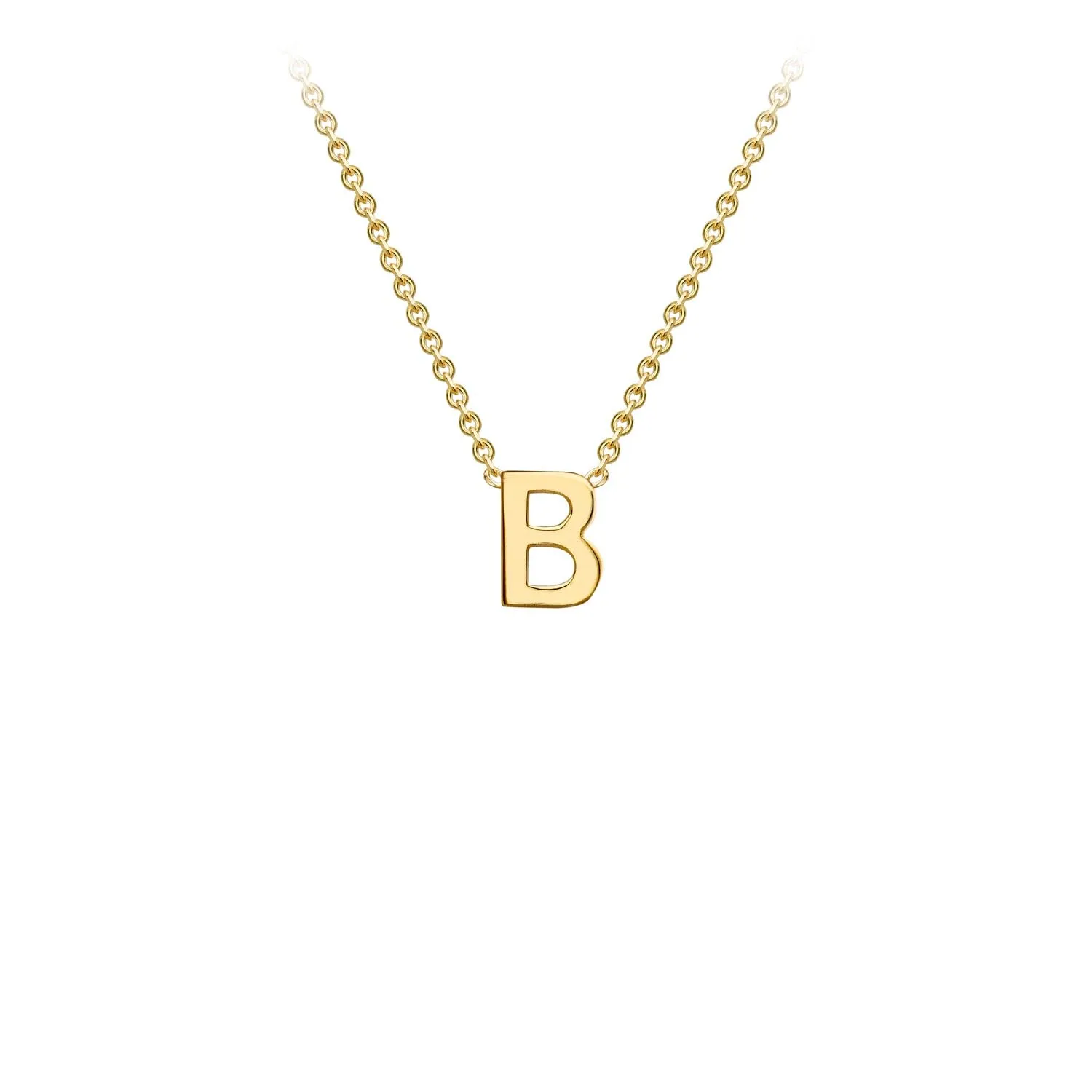 9K Gold 'B' Initial Necklace - 1.19.0151