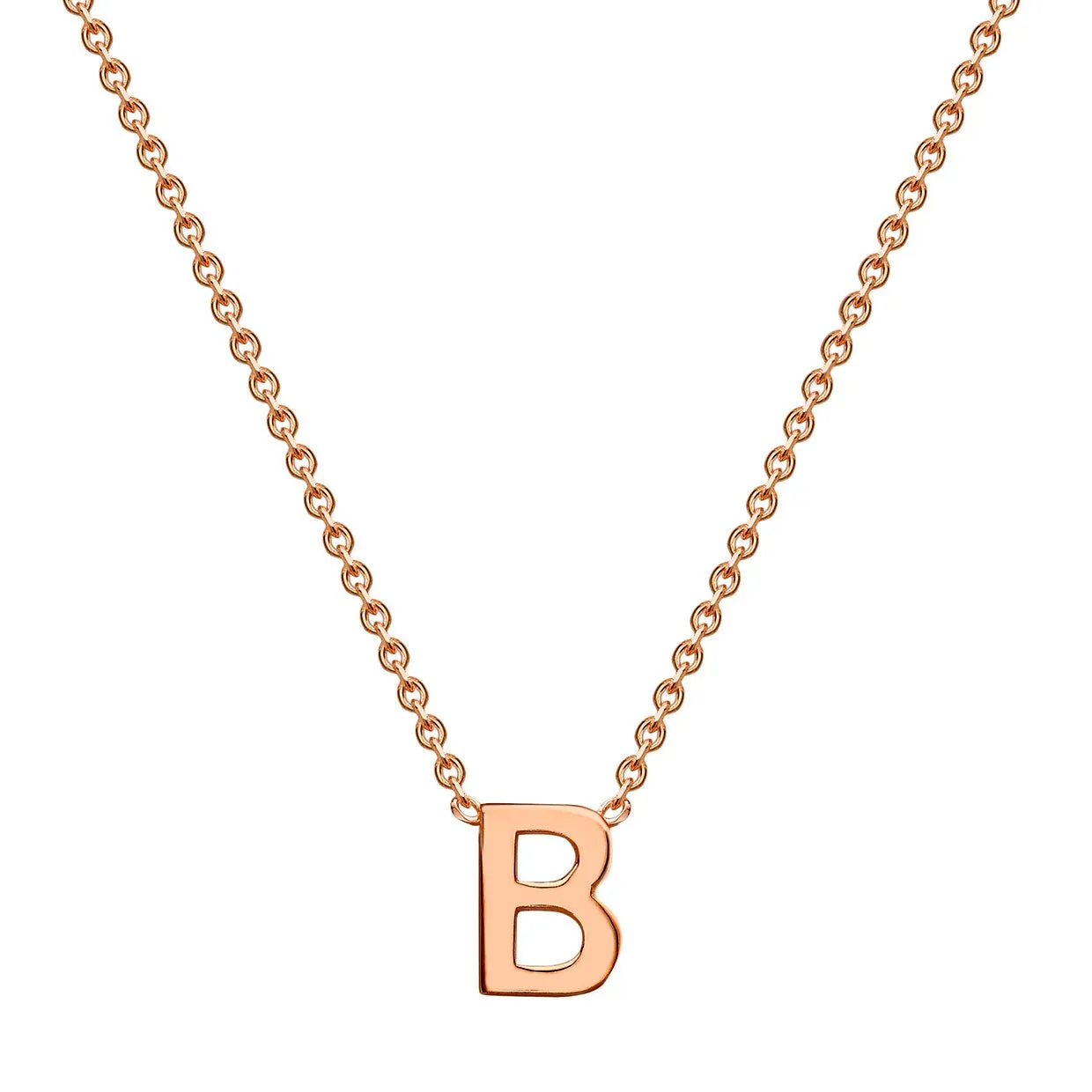 9K Gold 'B' Initial Necklace - 1.19.0151