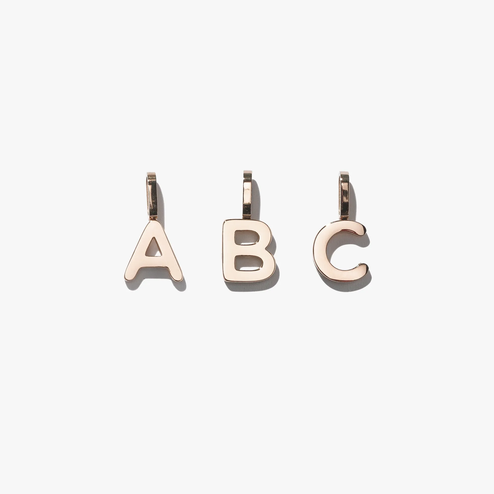 Alphabet Pendant (Single) - Rose Gold