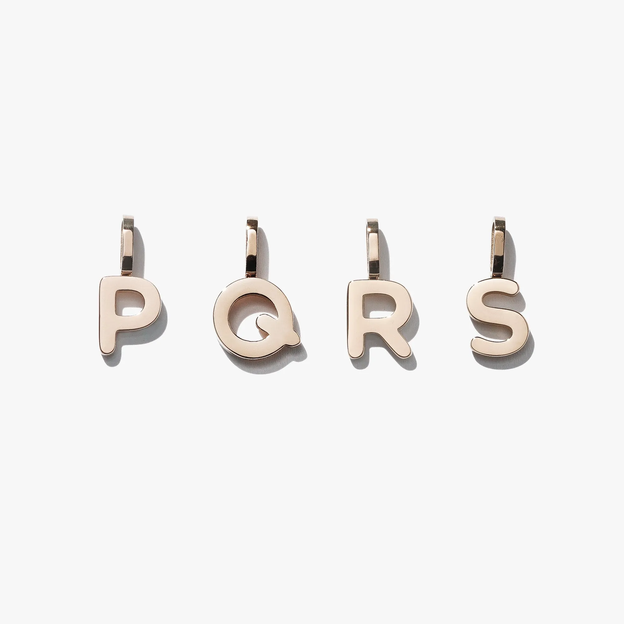 Alphabet Pendant (Single) - Rose Gold