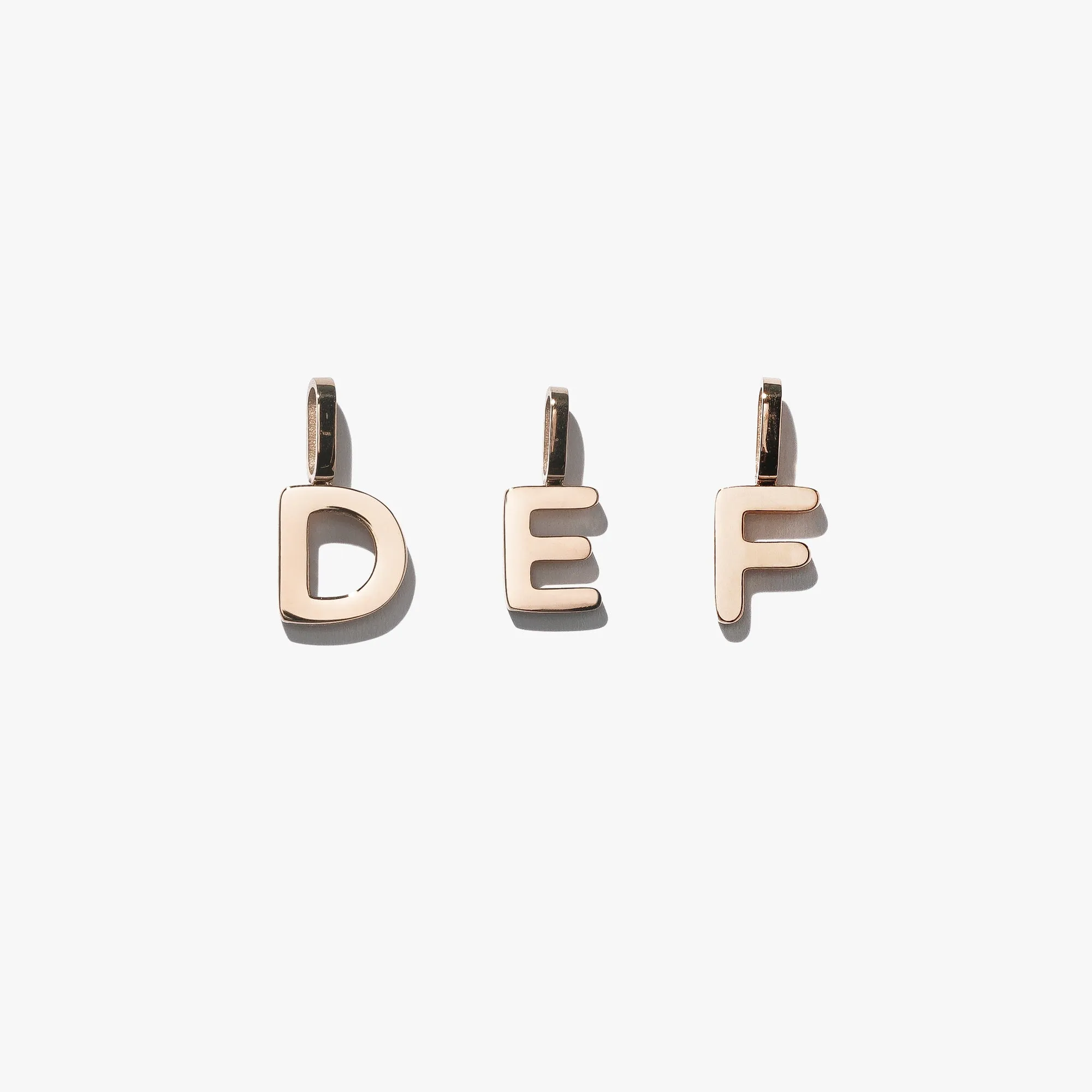 Alphabet Pendant (Single) - Rose Gold