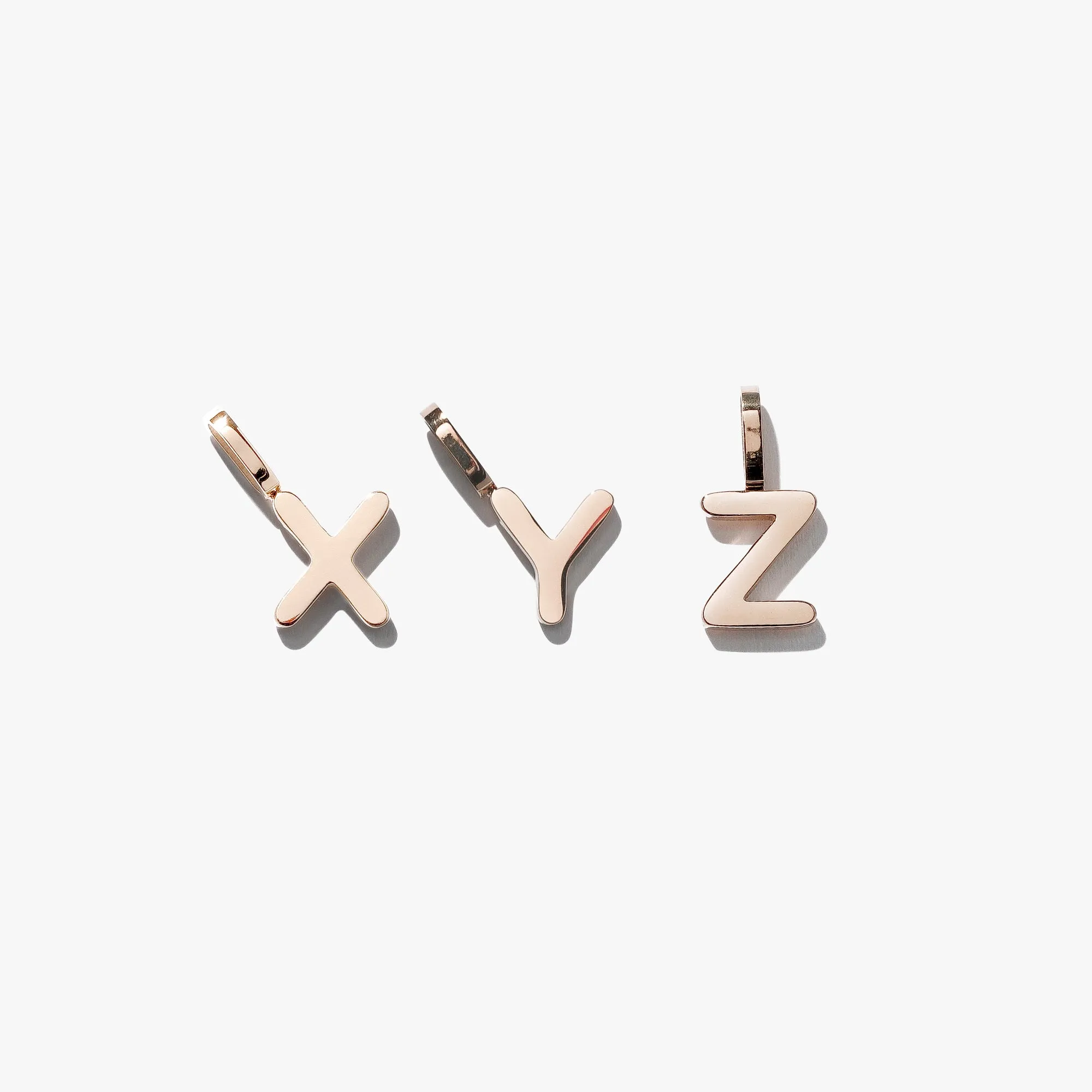 Alphabet Pendant (Single) - Rose Gold