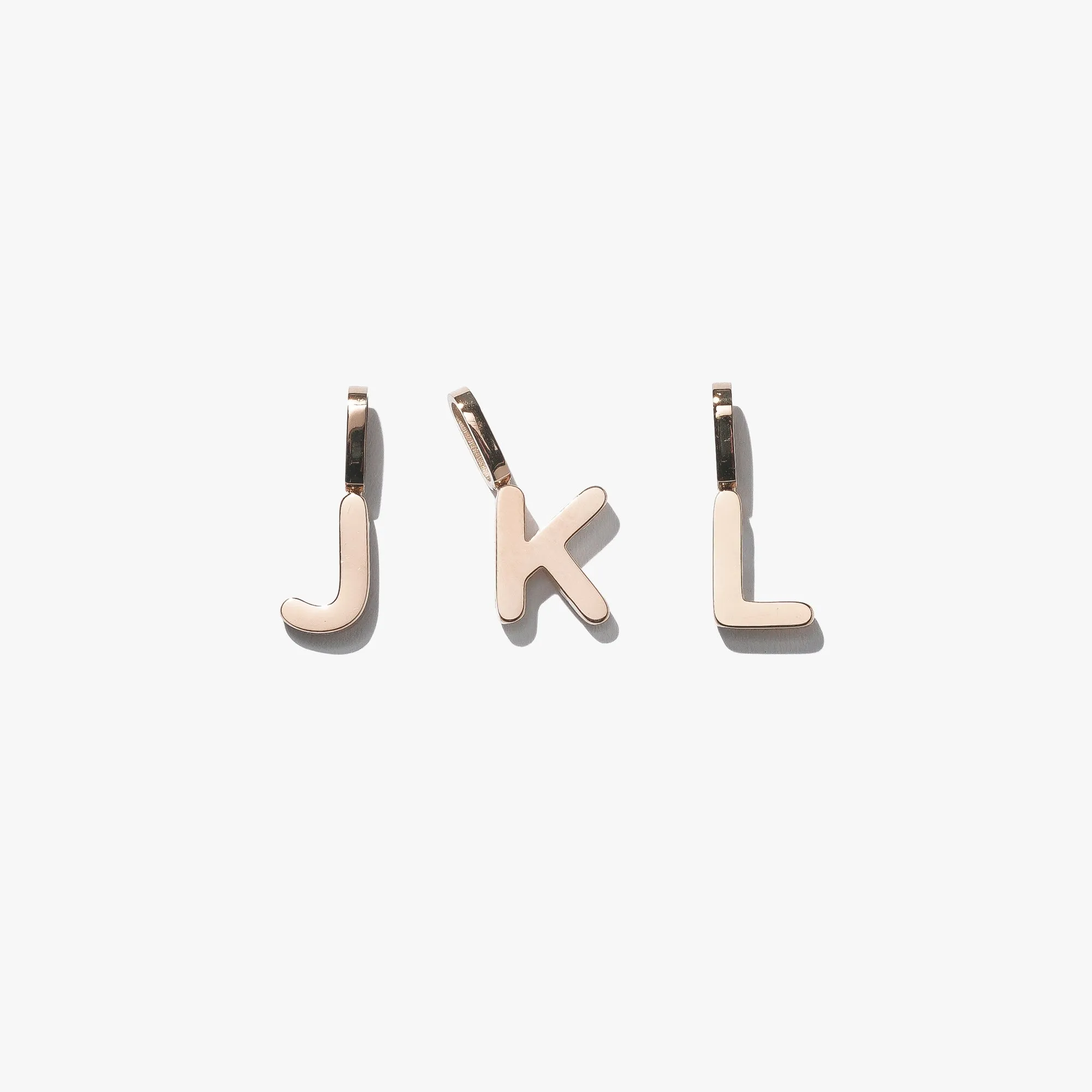 Alphabet Pendant (Single) - Rose Gold