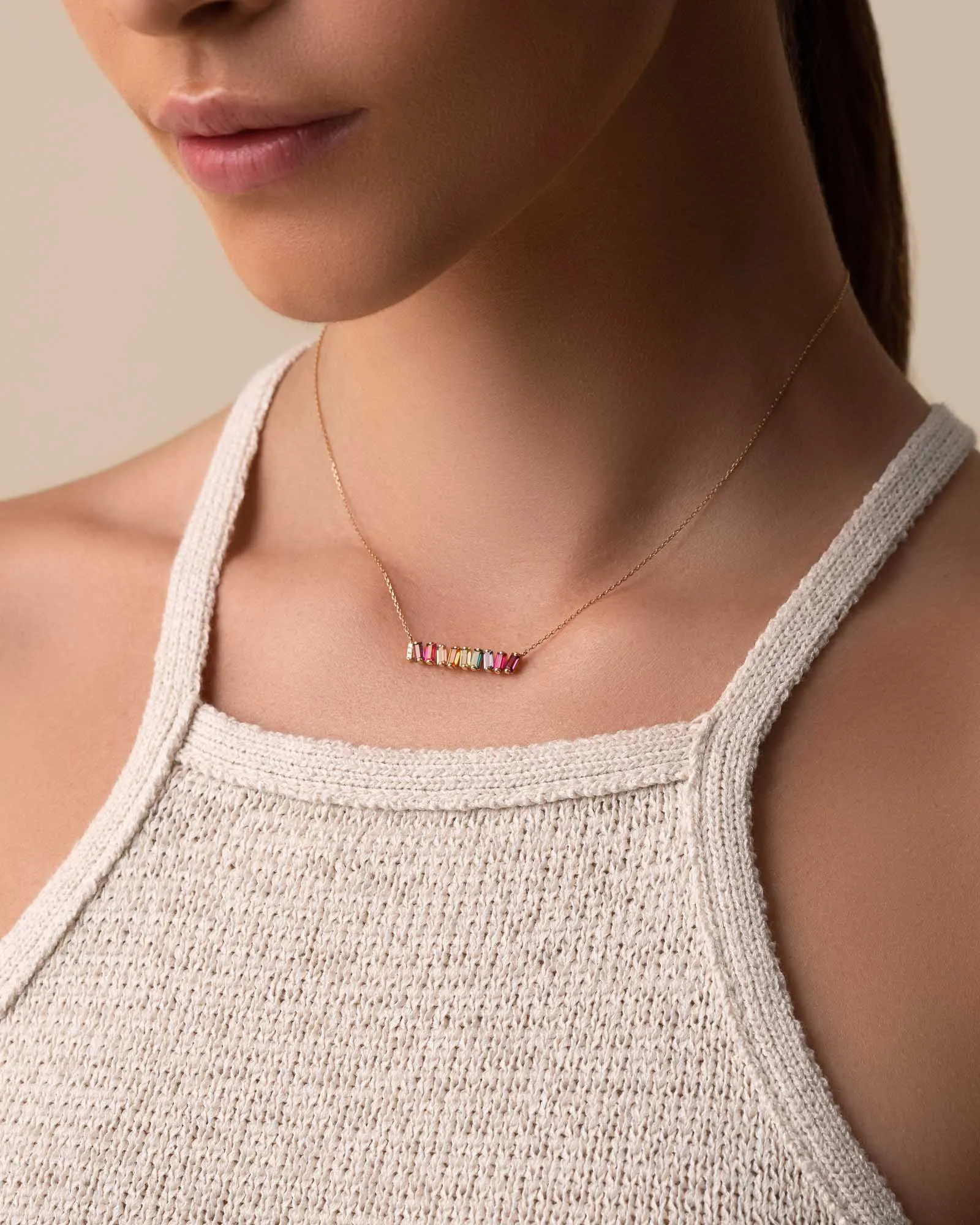 Amalfi Hallie Rainbow Bar Pendant