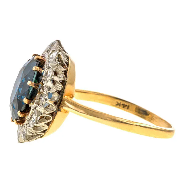 Antique Sapphire & Diamond Ring