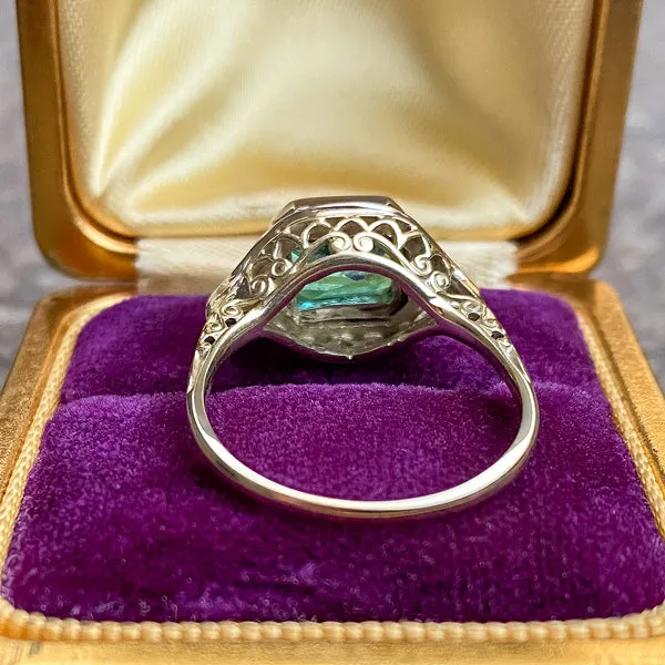 Art Deco Emerald & Diamond Ring