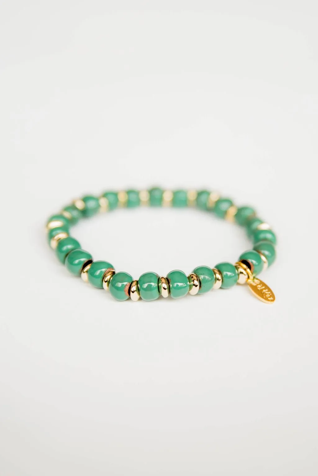 Bel Koz 14k Gold Accented Clay Bracelet