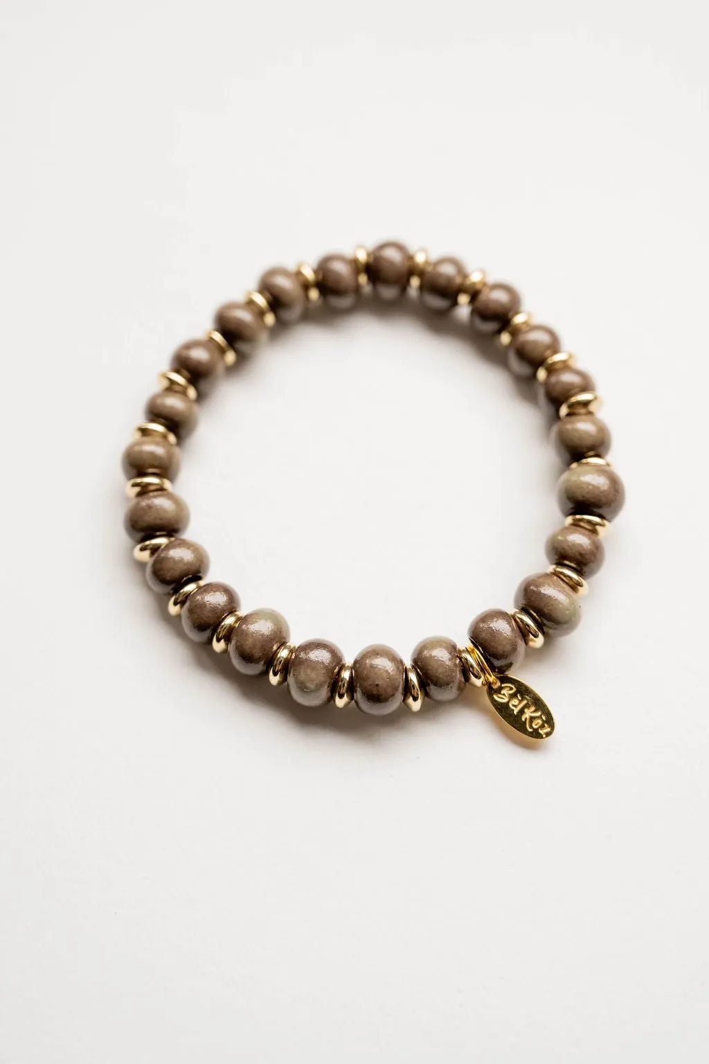 Bel Koz 14k Gold Accented Clay Bracelet