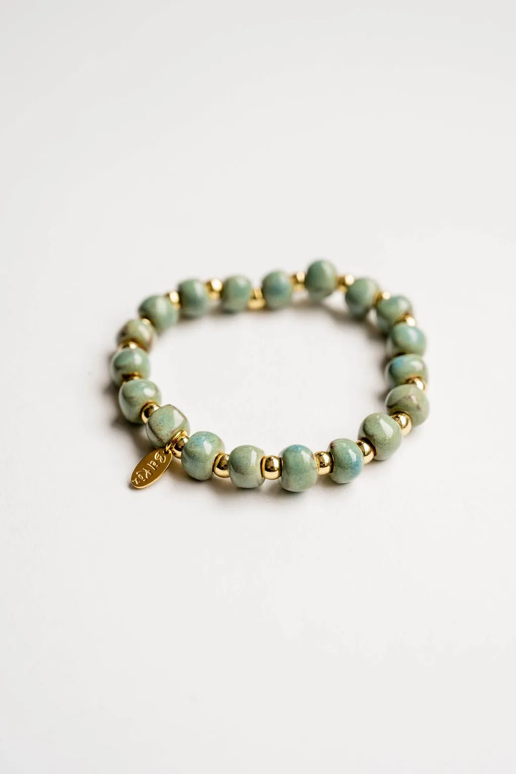 Bel Koz 14k Gold Accented Clay Bracelet