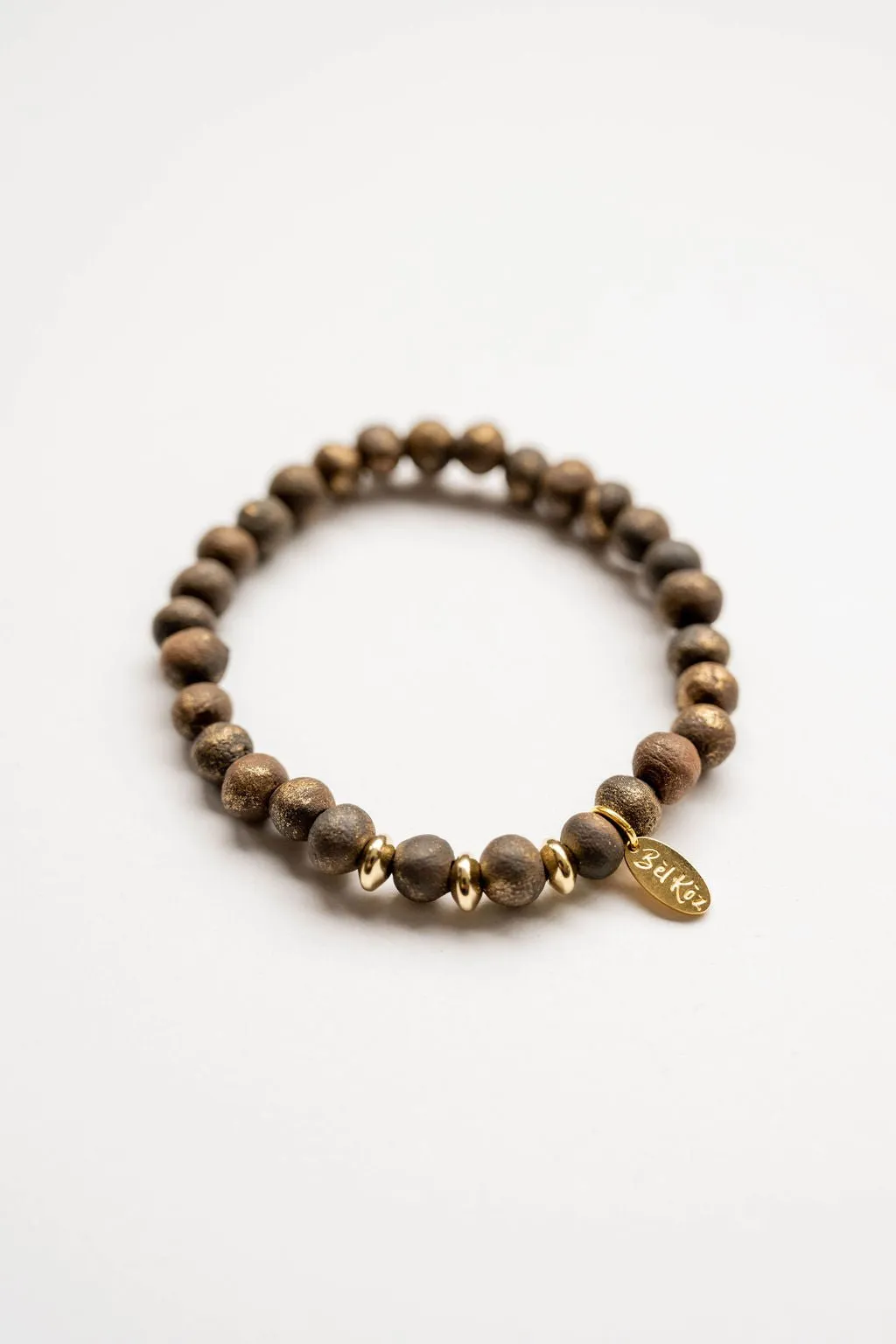 Bel Koz 14k Gold Accented Clay Bracelet