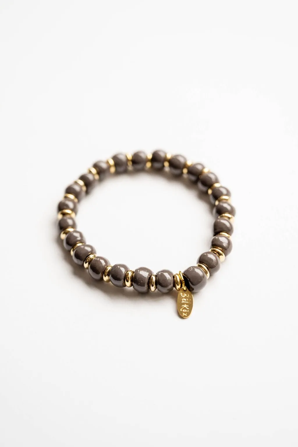 Bel Koz 14k Gold Accented Clay Bracelet