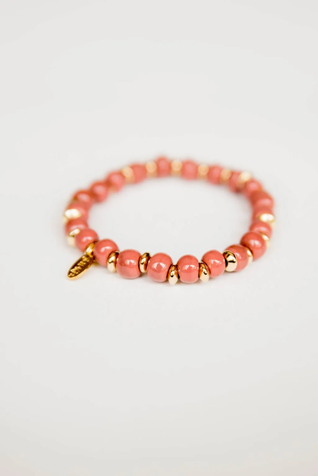 Bel Koz 14k Gold Accented Clay Bracelet