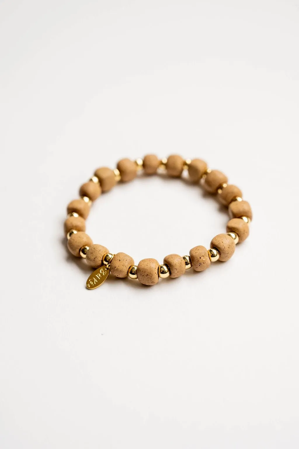 Bel Koz 14k Gold Accented Clay Bracelet