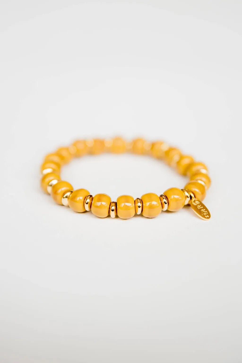 Bel Koz 14k Gold Accented Clay Bracelet