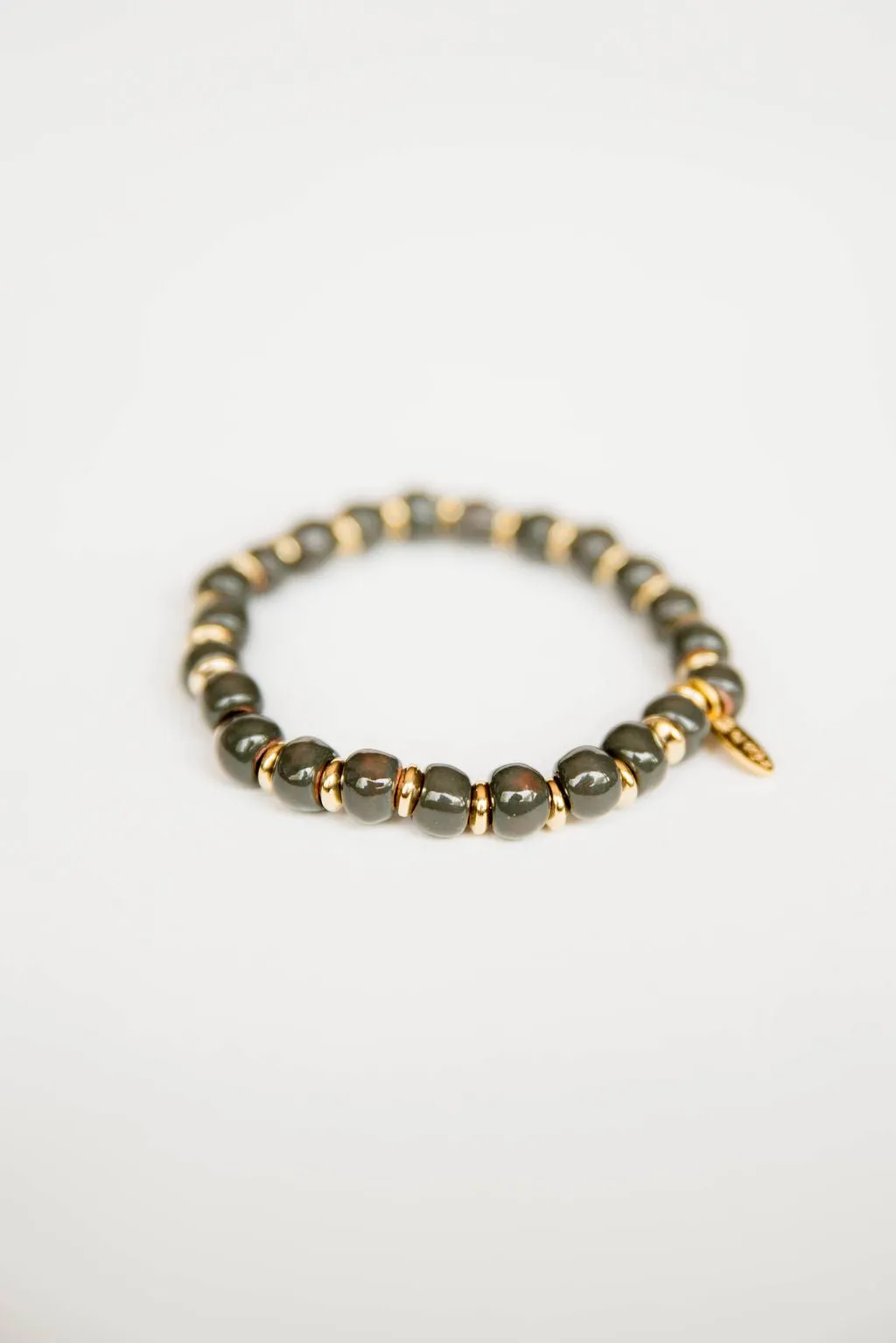 Bel Koz 14k Gold Accented Clay Bracelet