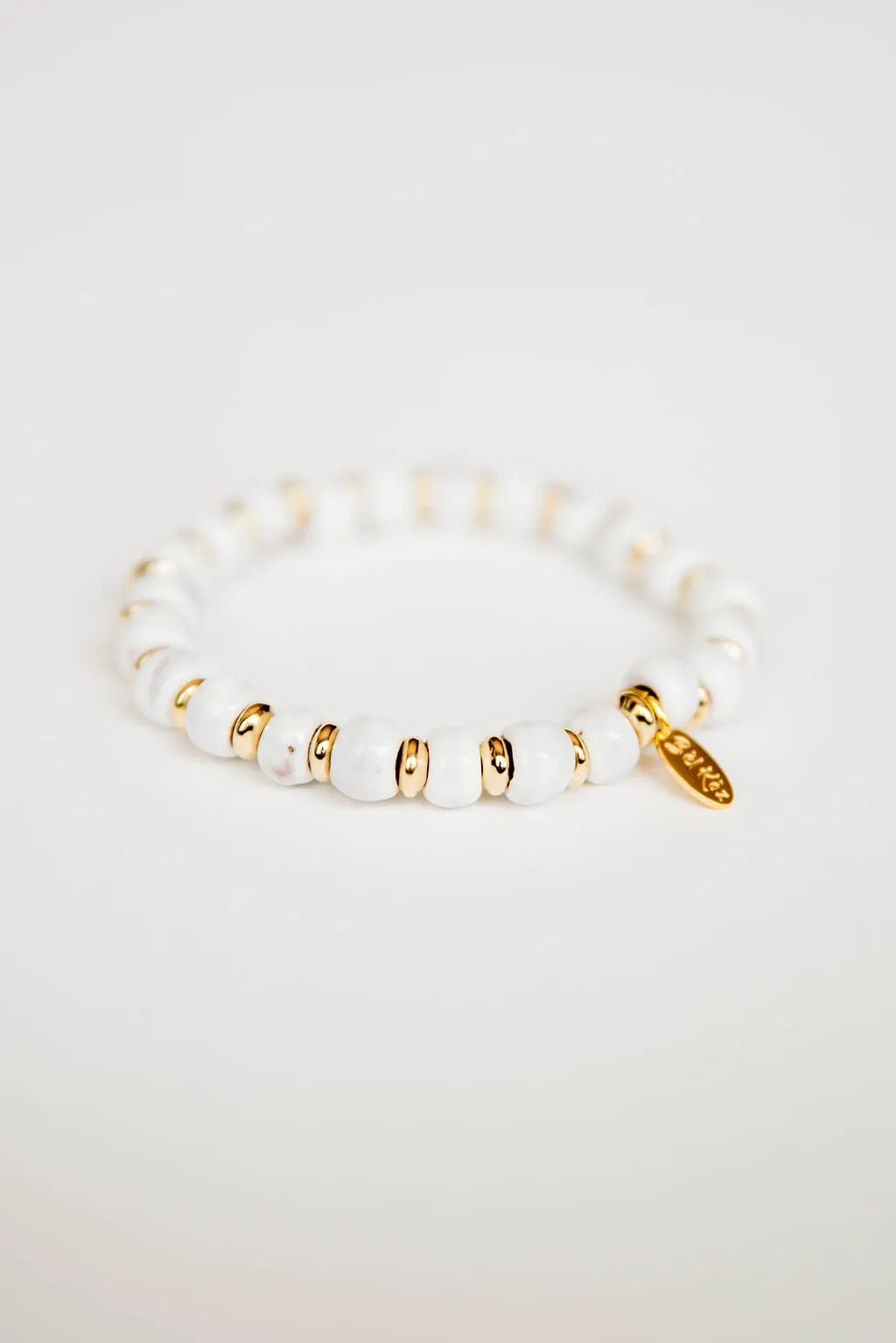 Bel Koz 14k Gold Accented Clay Bracelet