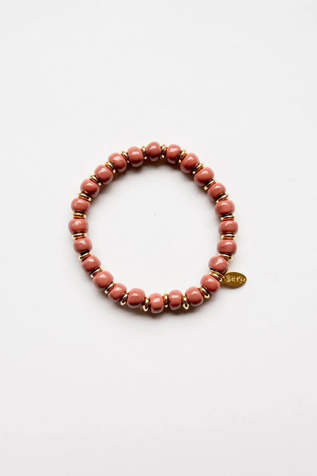 Bel Koz 14k Gold Accented Clay Bracelet