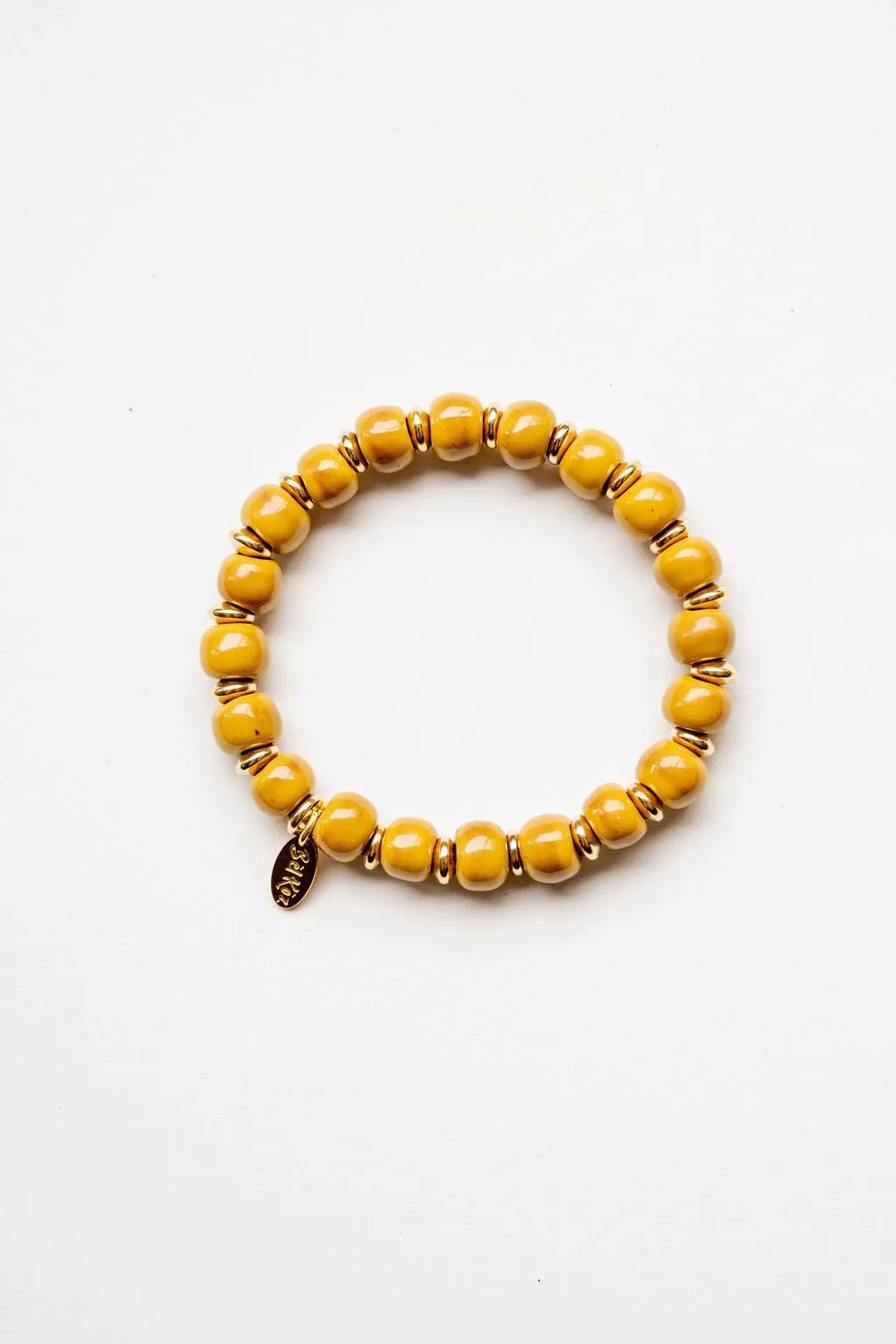 Bel Koz 14k Gold Accented Clay Bracelet