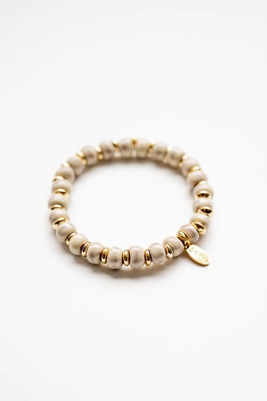 Bel Koz 14k Gold Accented Clay Bracelet