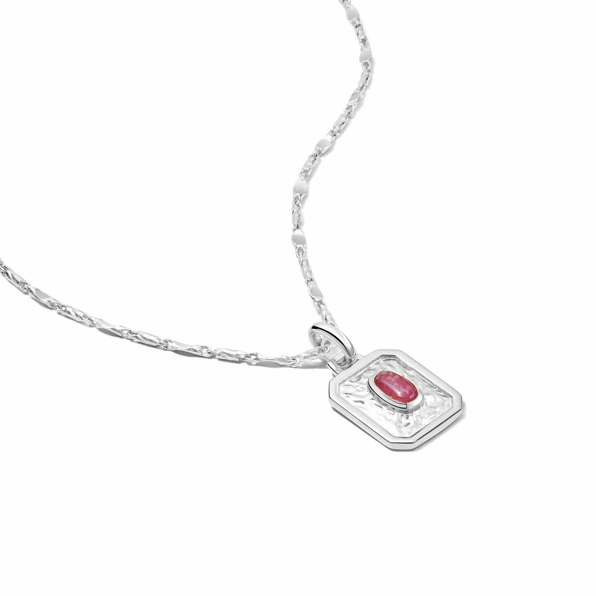 Birthstone Necklace Sterling Silver