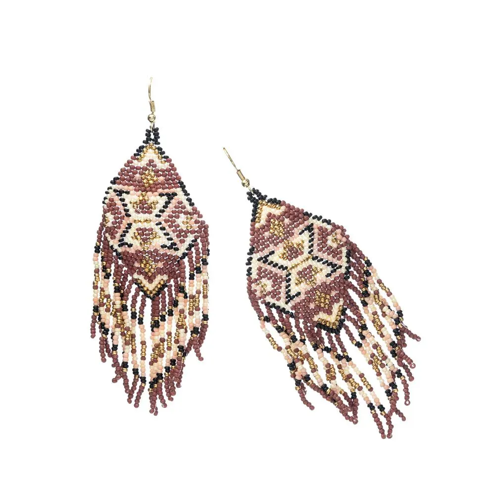 Blush Beaded Earrings