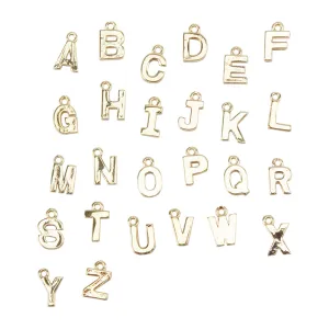 Brass Pendants - Alphabet A to Z - Pkg/26