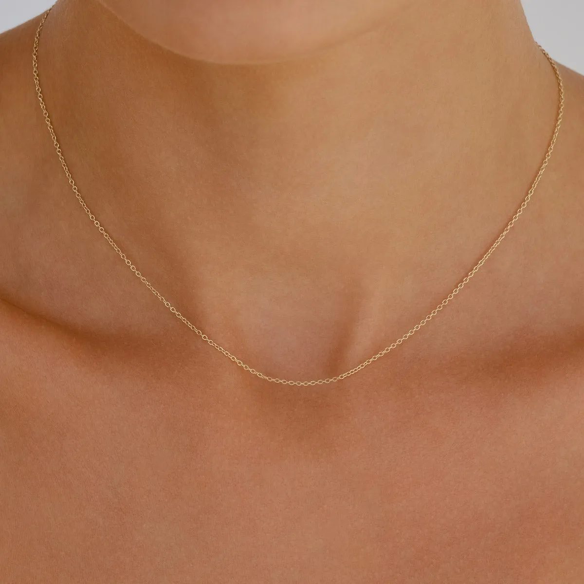 By Charlotte 18" Rolo Chain Necklace Gold or Silver