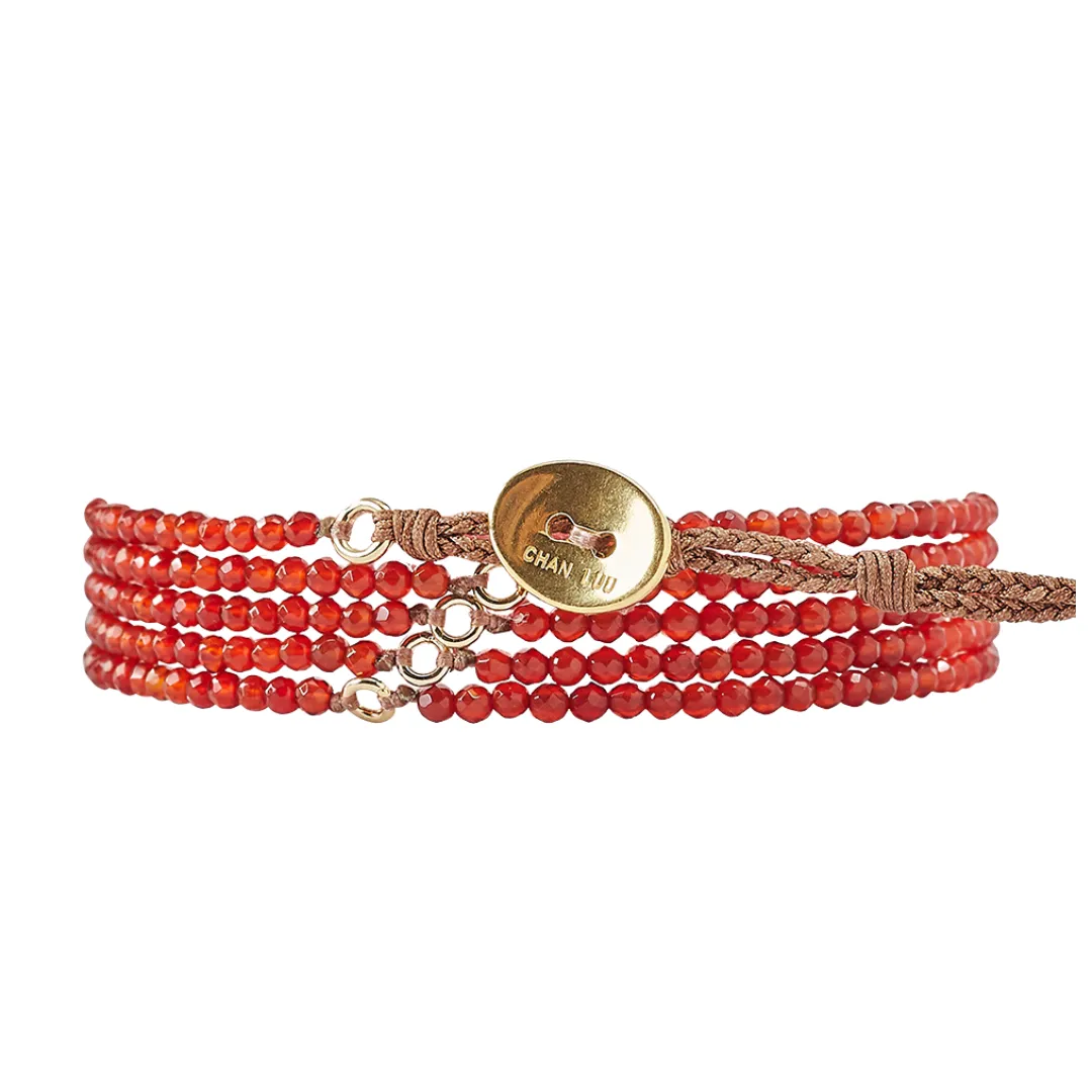 Carnelian Wrap Bracelet