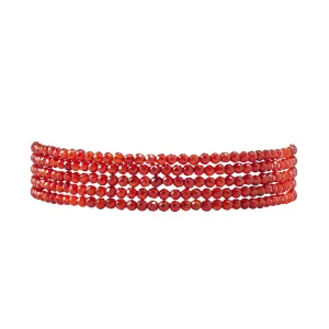 Carnelian Wrap Bracelet