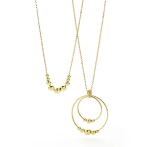 Caviar Gold Graduated Bead Necklace Gift Set