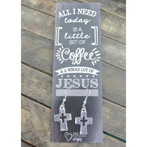 Coffee & Jesus Bible Journaling Earrings