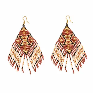 Coyote Fall Beaded Earrings