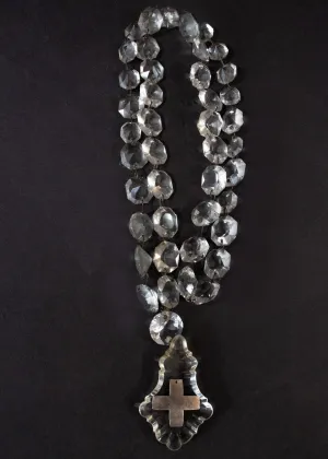 Crystal Rosary Style Necklaces