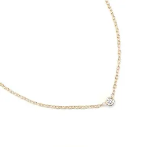 Diamond Dot 14K White Gold Necklace