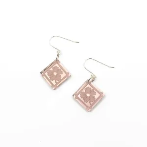 Earrings 'Fortitude' Poppy in Rose Gold | by Anna Leyland