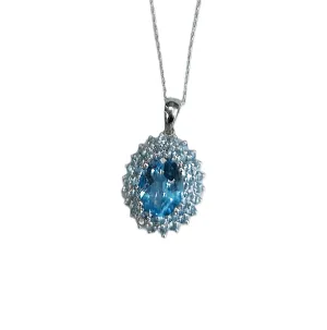 EFFY 14KT Blue Topaz Necklace