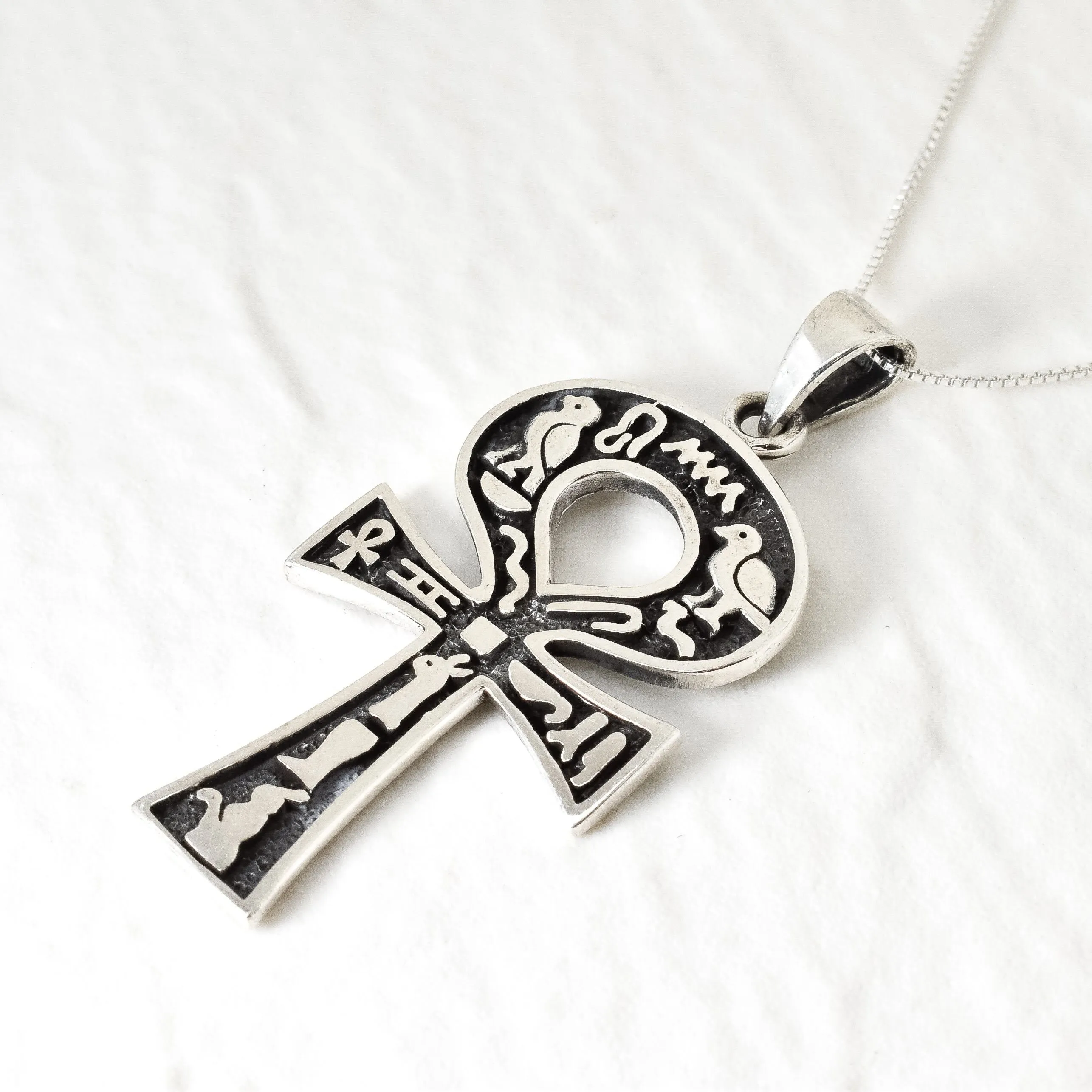 Egyptian Necklace - Ankh Key Of Life Pendant - Egyptian Cross Necklace