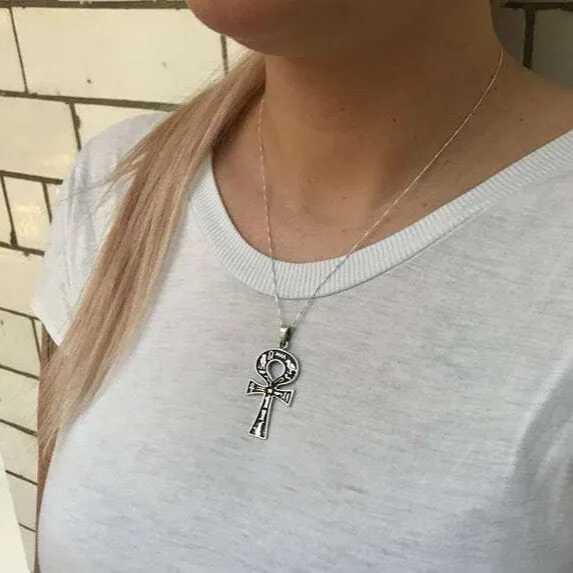 Egyptian Necklace - Ankh Key Of Life Pendant - Egyptian Cross Necklace