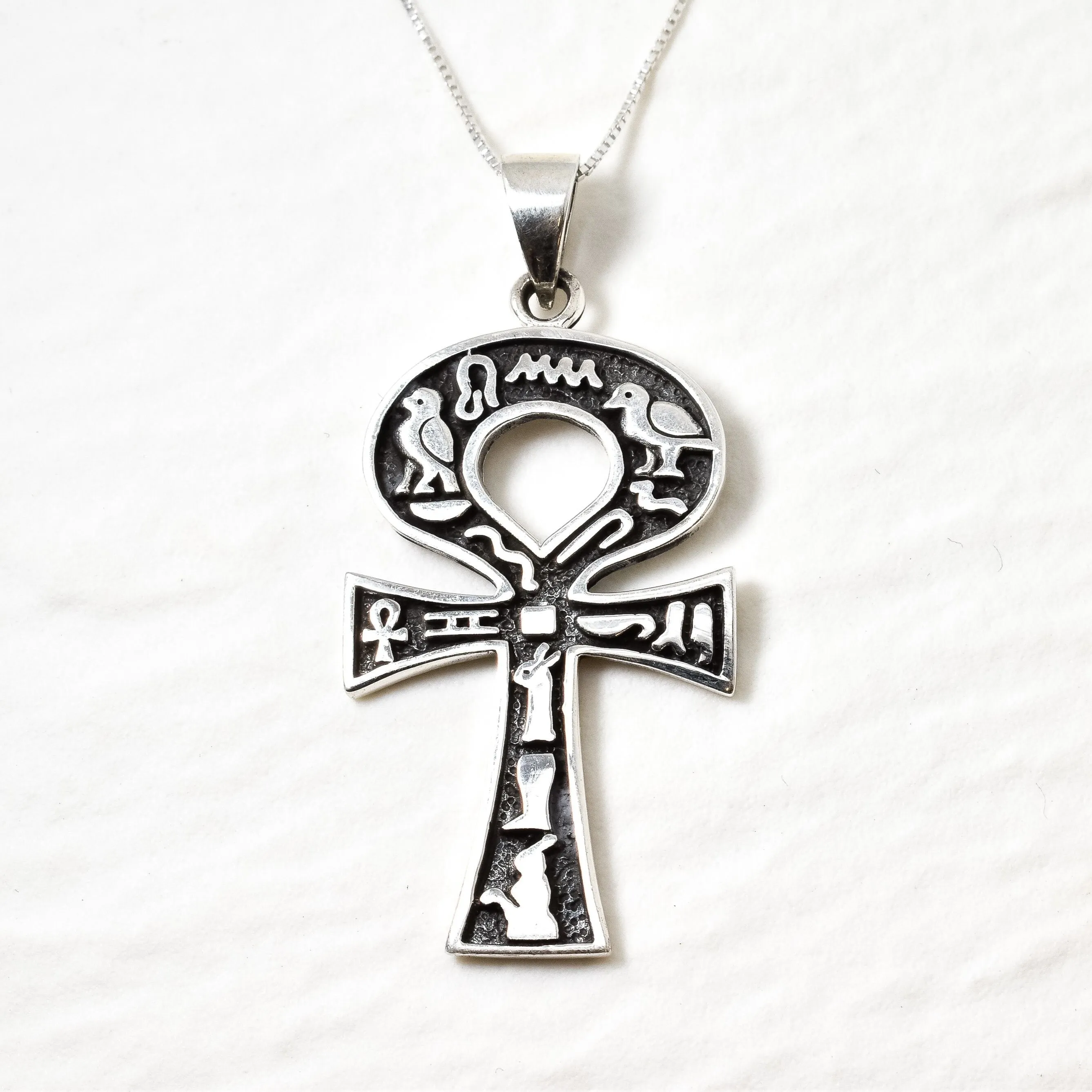 Egyptian Necklace - Ankh Key Of Life Pendant - Egyptian Cross Necklace