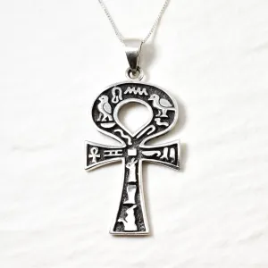 Egyptian Necklace - Ankh Key Of Life Pendant - Egyptian Cross Necklace